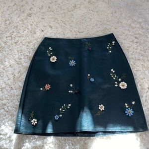 Zara pleather skirt